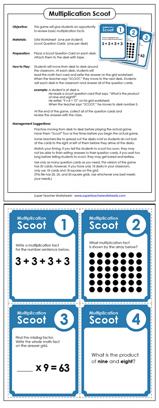 Multiplication Scoot